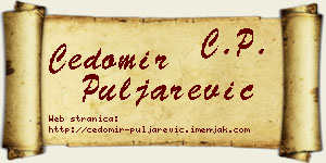 Čedomir Puljarević vizit kartica